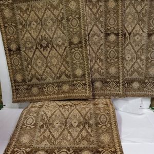 💕 Placemats Set 4 BOKHARA  SAGE MT & Beige Rug Style Tapestry Vintage